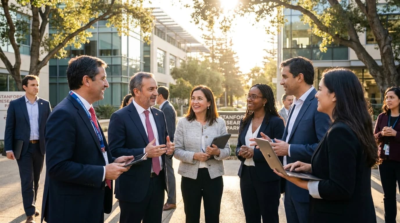 Misión empresarial y gubernamental de Chile viaja a Silicon Valley para explorar proyectos de IA
