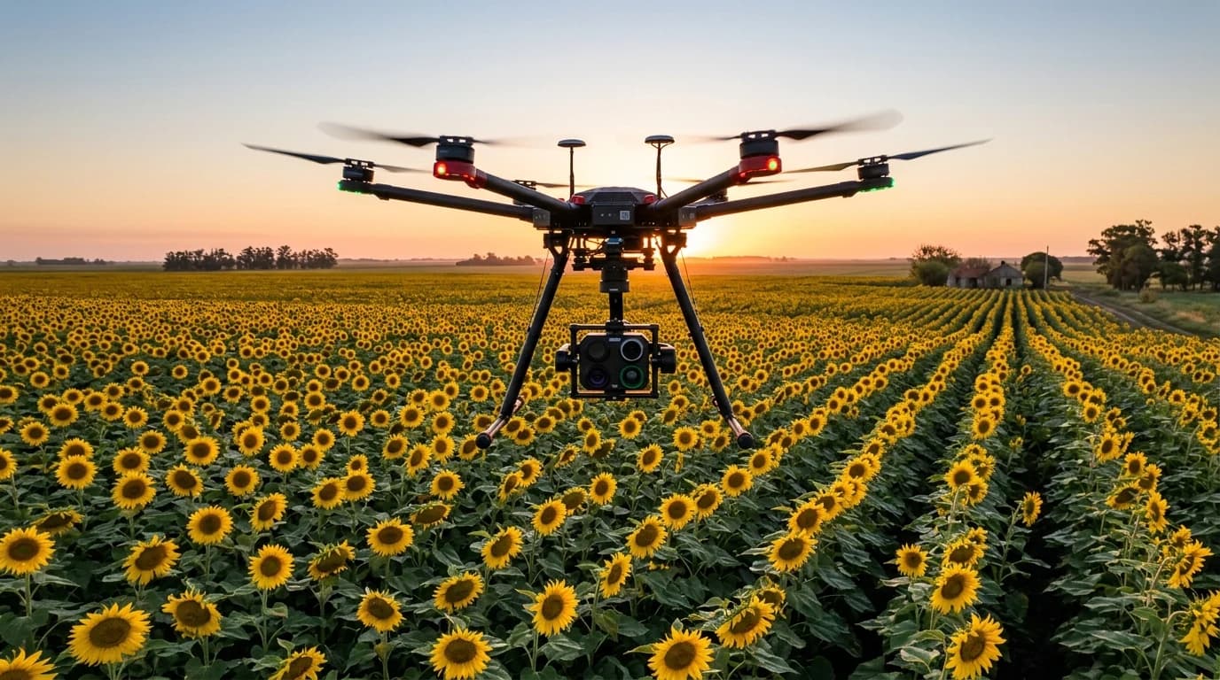 INTA y CONICET desarrollan sistema con drones e IA para predecir con semanas de anticipación el rendimiento agrícola en Argentina
