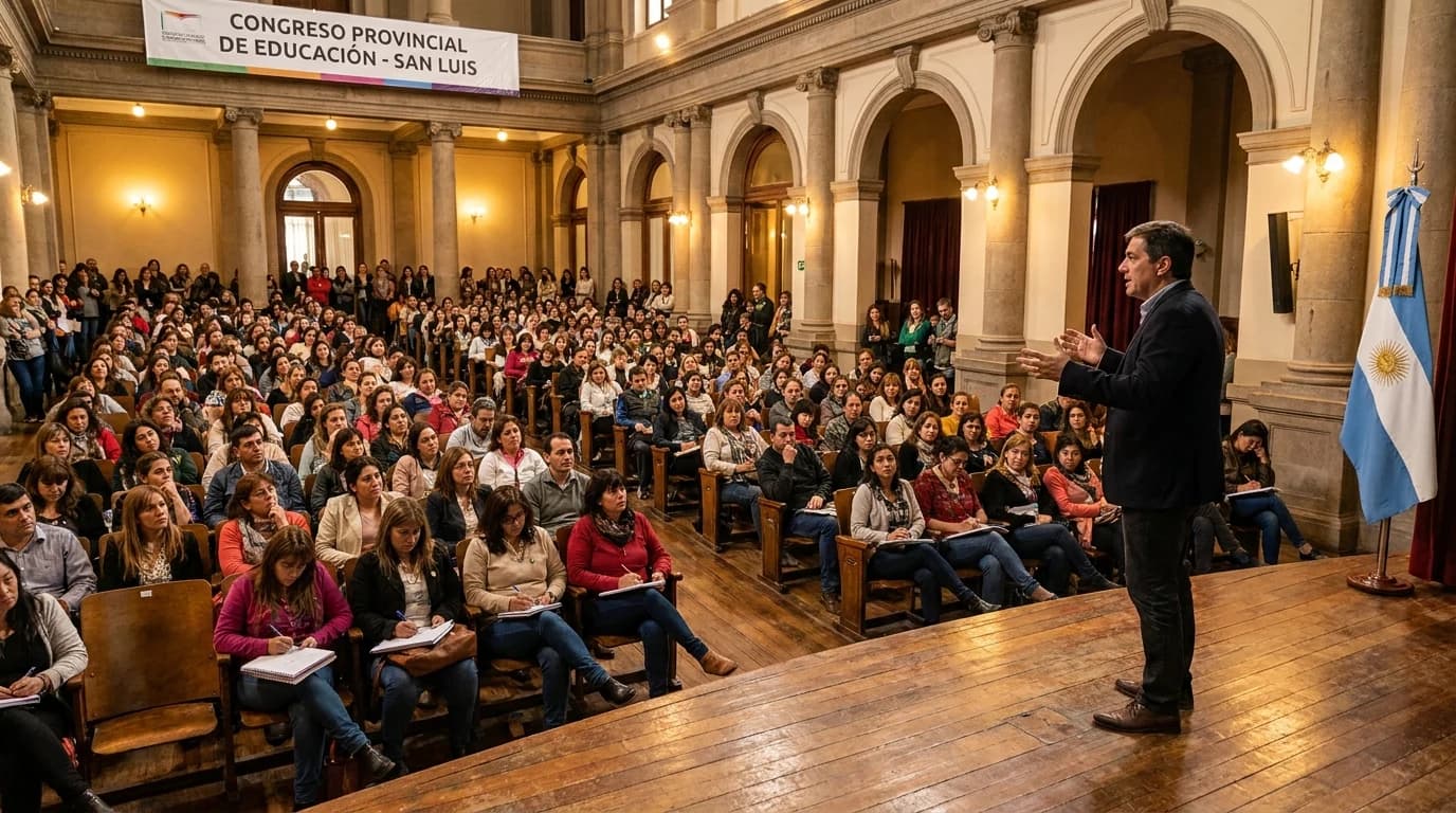 San Luis: El filósofo Gustavo Riesgo debate el impacto antropológico y ético de la IA en el Congreso de Educación Provincial