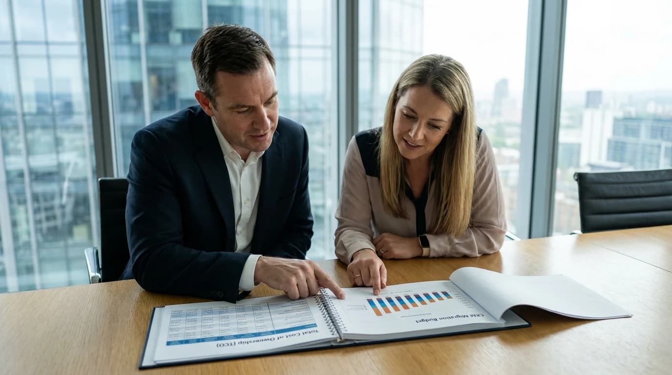 Evaluación de Costo Total de Propiedad (TCO) en CRMs: Comparativa de licencias y cumplimiento para medianas empresas