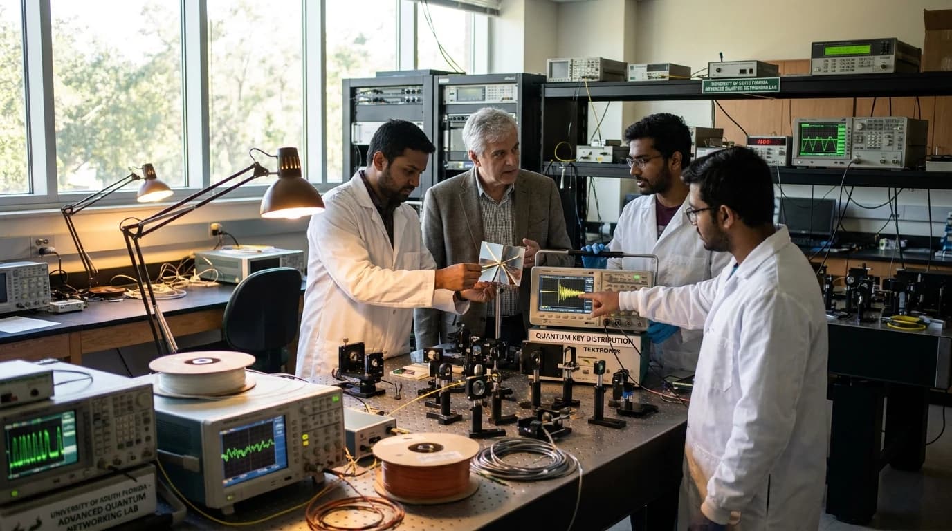 Investigadores de USF reciben $1,2M de la NSF para redes inalámbricas seguras con IA y criptografía cuántica