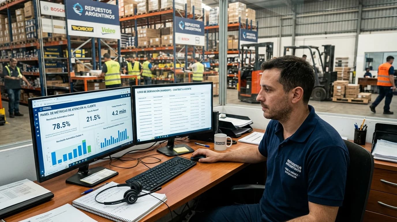 Automatización de atención al cliente en PyMEs argentinas: Chatbots en WhatsApp resuelven el 65% de consultas comerciales sin agentes