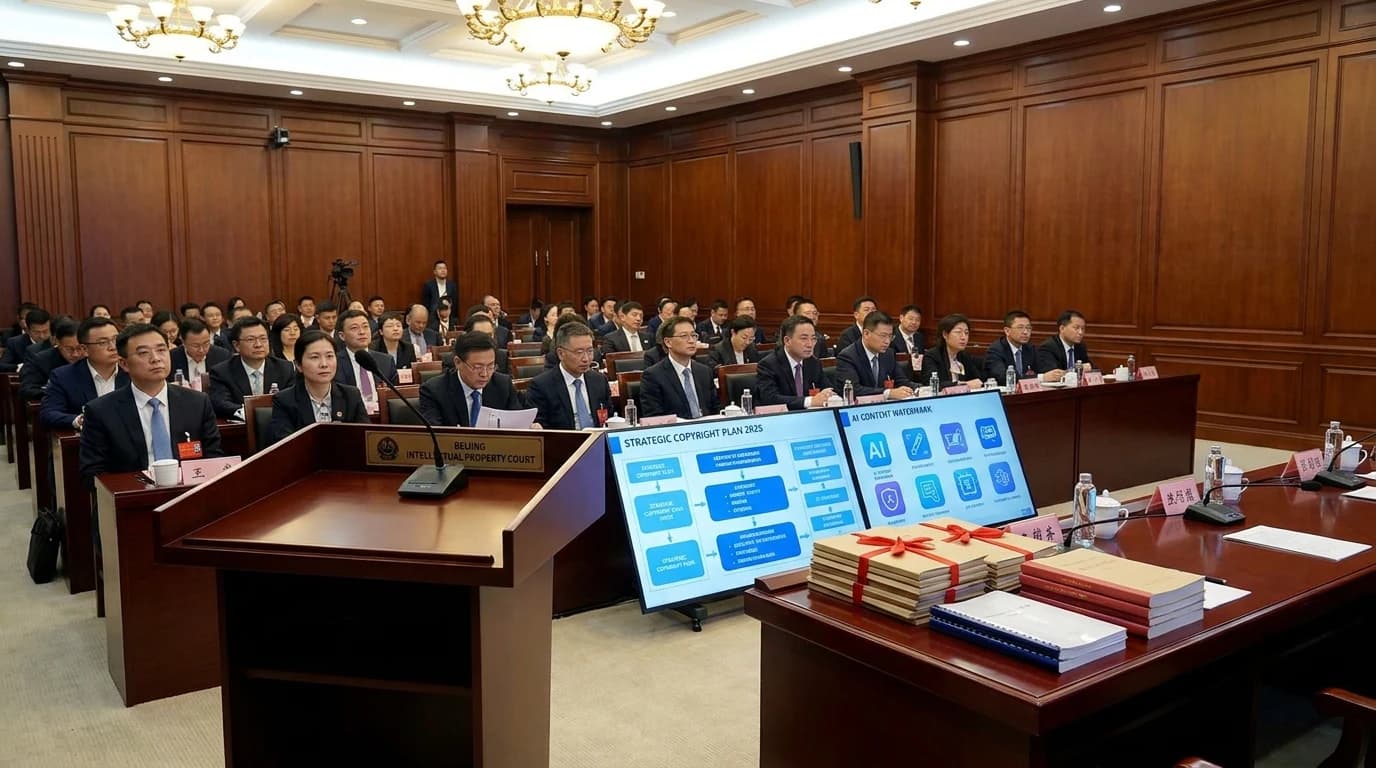 China presenta su plan quinquenal de derechos de autor con directrices para obras creadas con IA