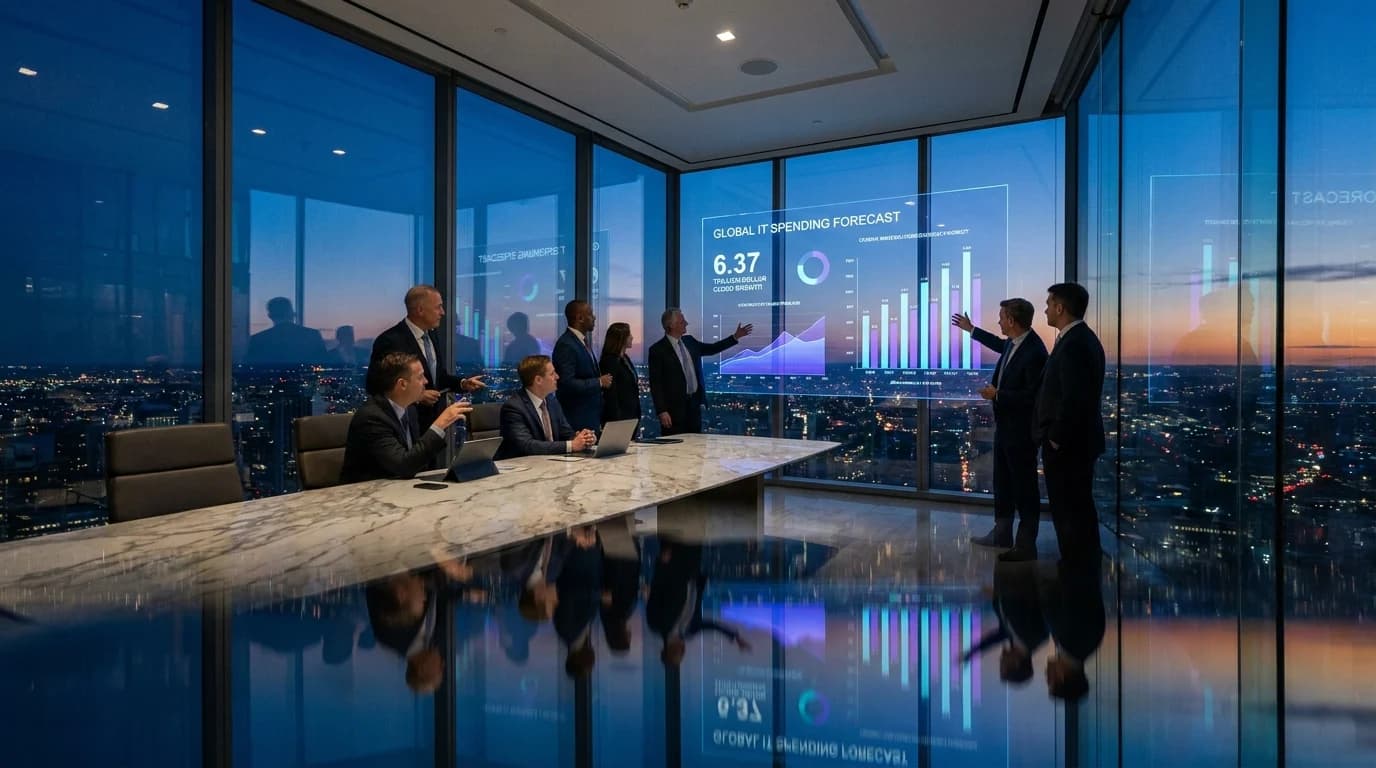 Gartner proyecta $6.37 billones en gasto mundial de TI para 2026 con un crecimiento del 14.2% liderado por software y nube