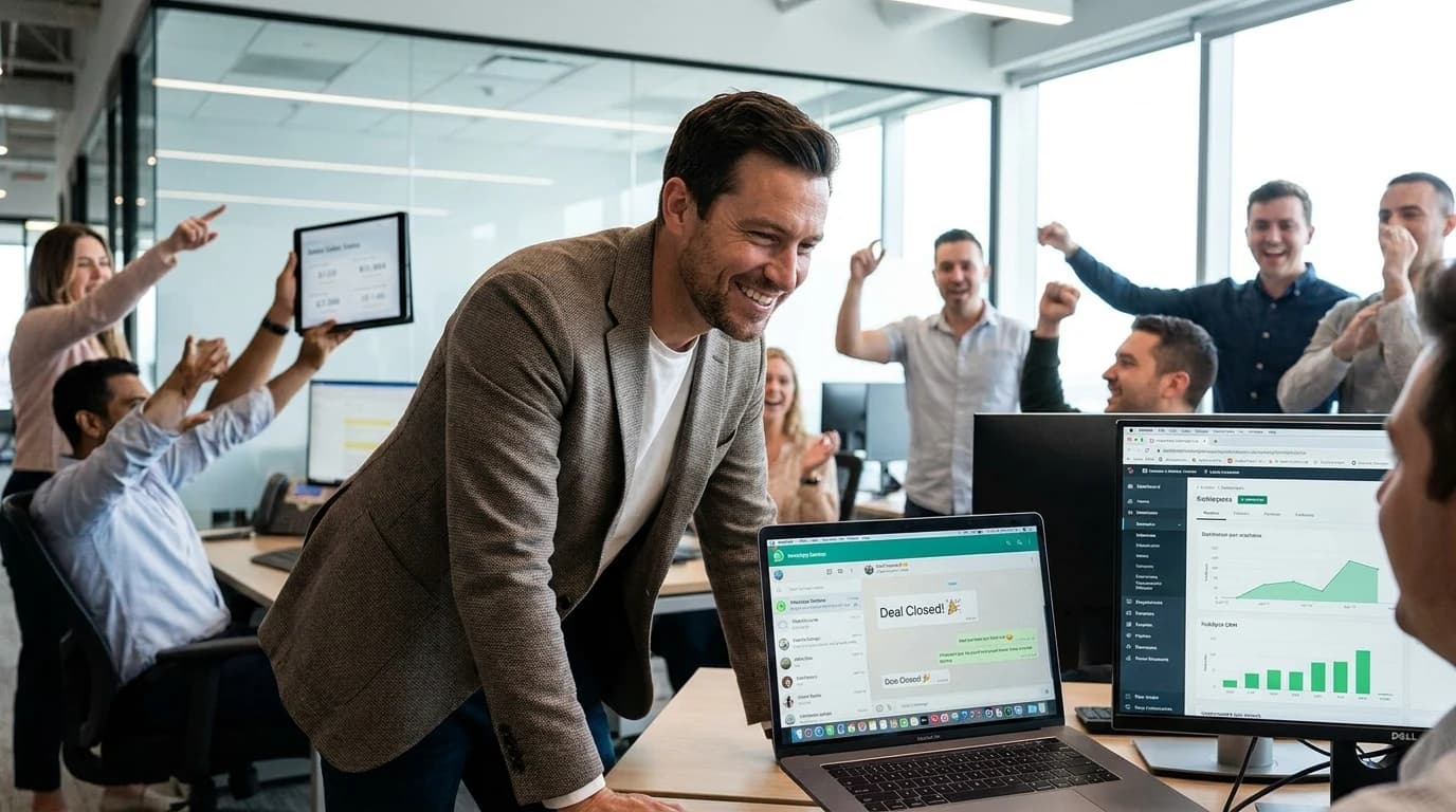 Playbook de ventas B2B en WhatsApp Business: La integración directa con CRM acelera los ciclos comerciales un 30%